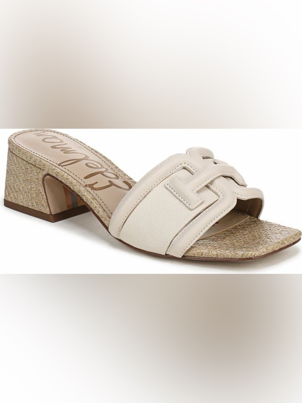 Sam Edelman Cream Open-Toe Slide Sandals - Picture 4 of 10